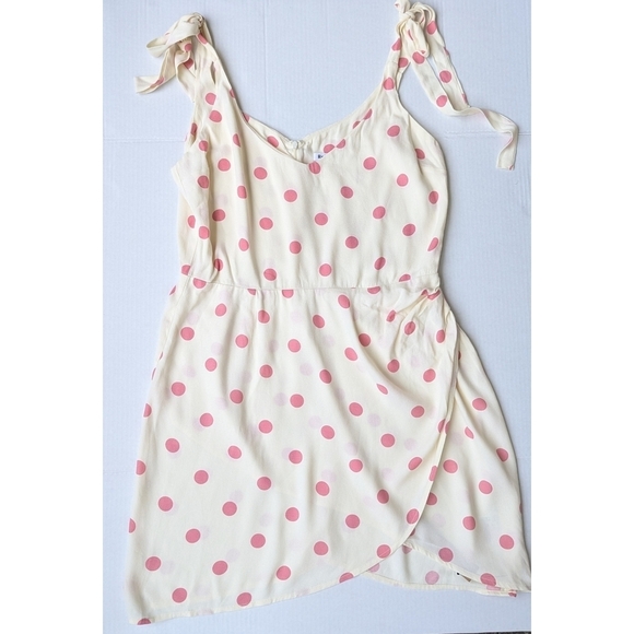 NWT Reformation Yves Polka Dot Mini Dress – Retro Coquette Feminine - Size 12 - Picture 2 of 8
